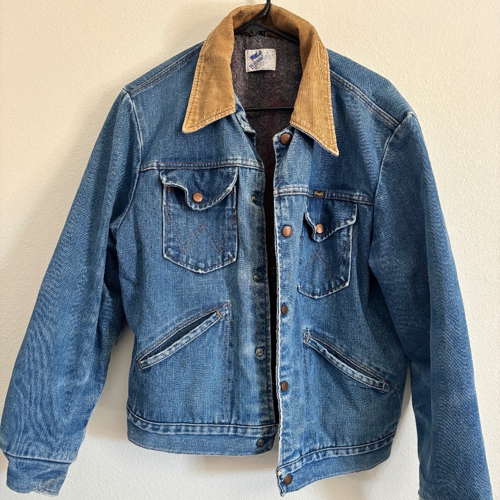 70s Vintage Wrangler No Fault Blanket Lined Western Denim Women’s Jacket